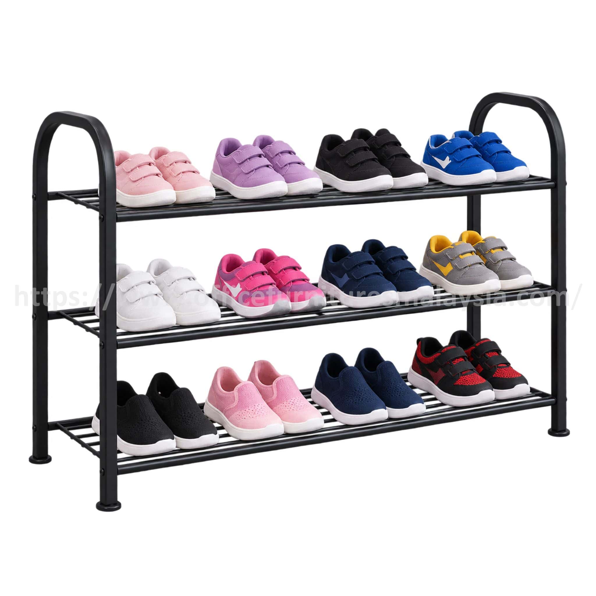 2 ft 3-Tier Shoe Rack Organizer Jenjarom Berjaya Park Kota Kemuning