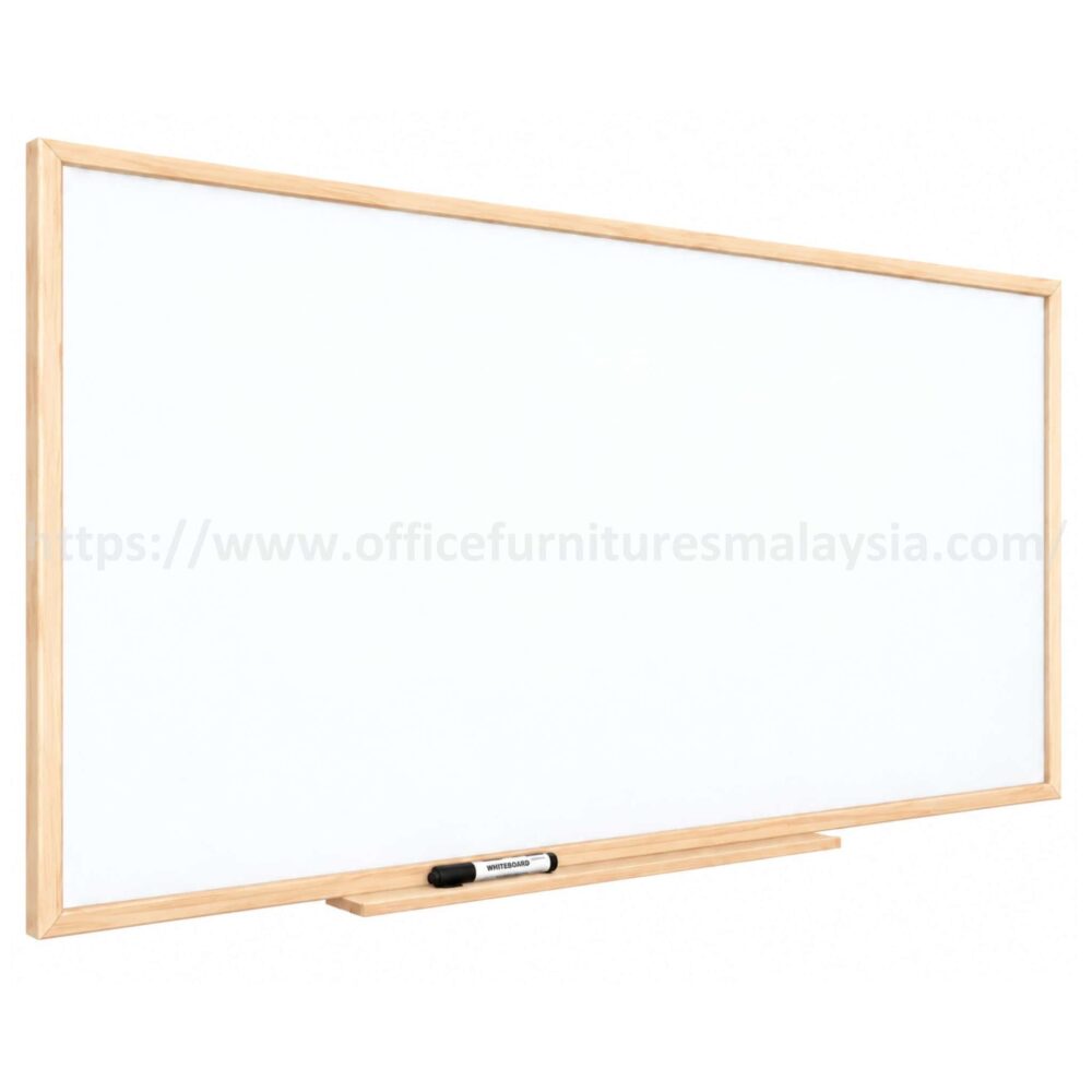 3 ft x 5 ft Wooden Frame Magnetic E3 Ceramic White Board Puncak Alam Setia Alam Klang