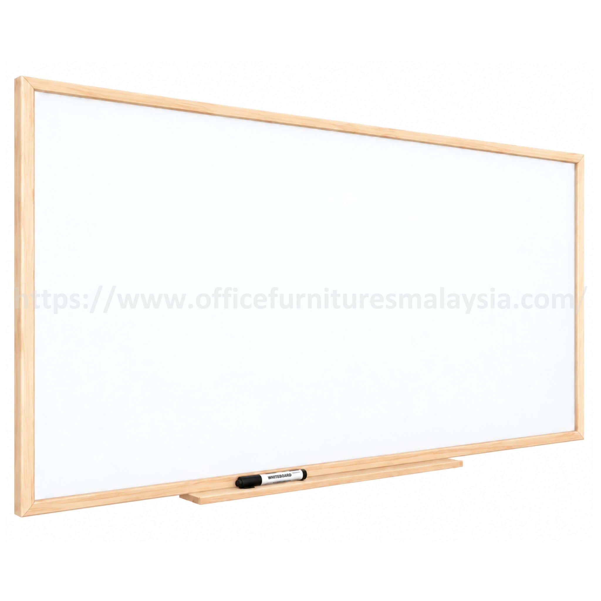 3 ft x 5 ft Wooden Frame Magnetic E3 Ceramic White Board Puncak Alam Setia Alam Klang
