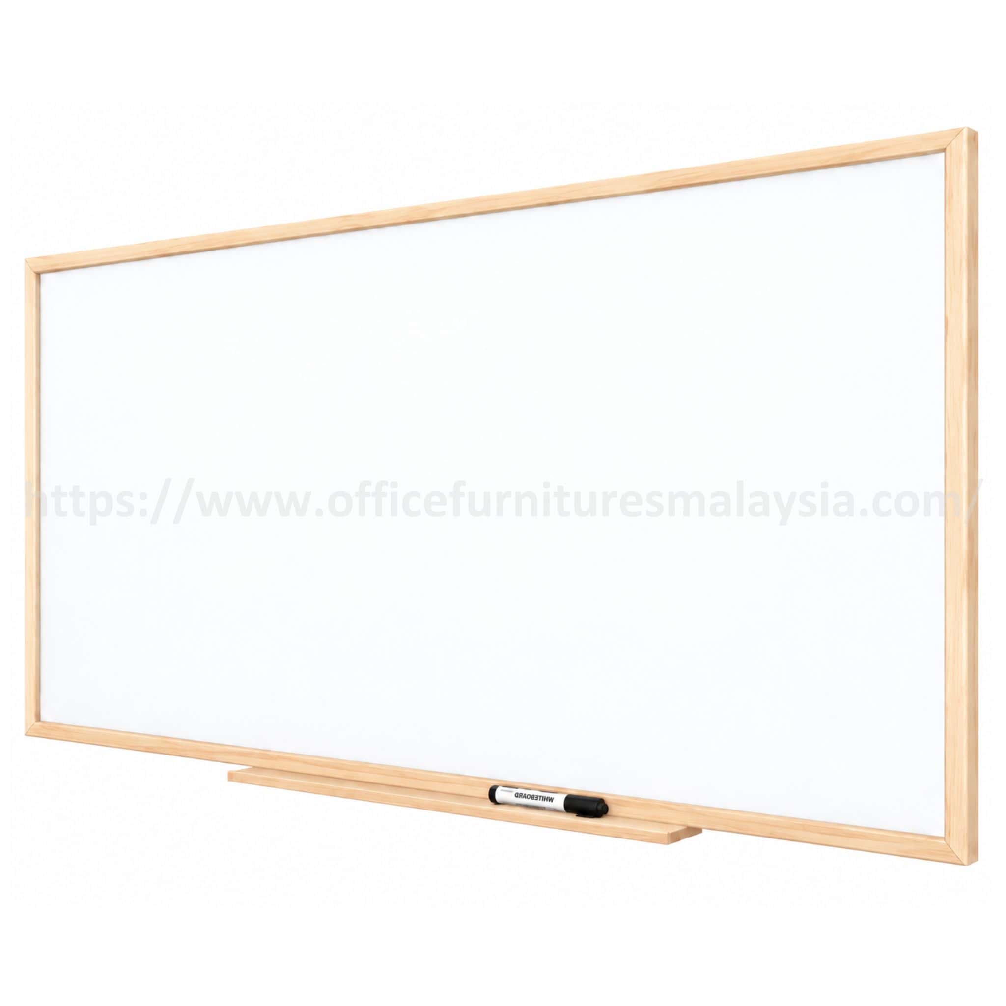 3 ft x 5 ft Wooden Frame Magnetic E3 Ceramic White BoardMeru Kapar Klang