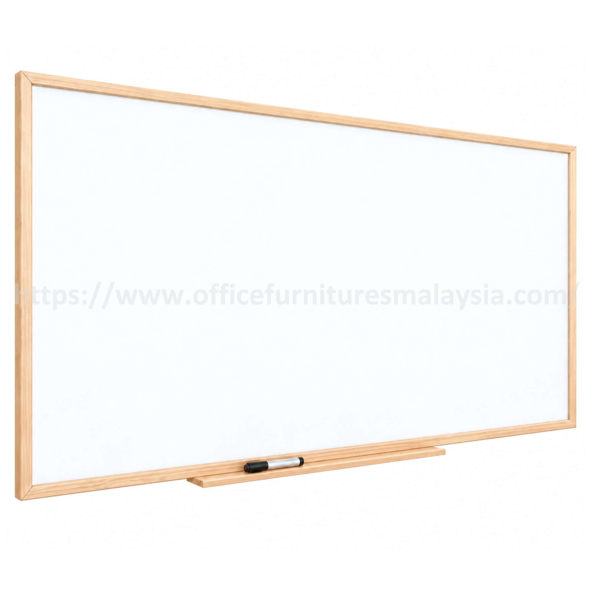 3 ft x 6 ft Wooden Frame Magnetic E3 Ceramic White Board Ara Damansara Klang Banting