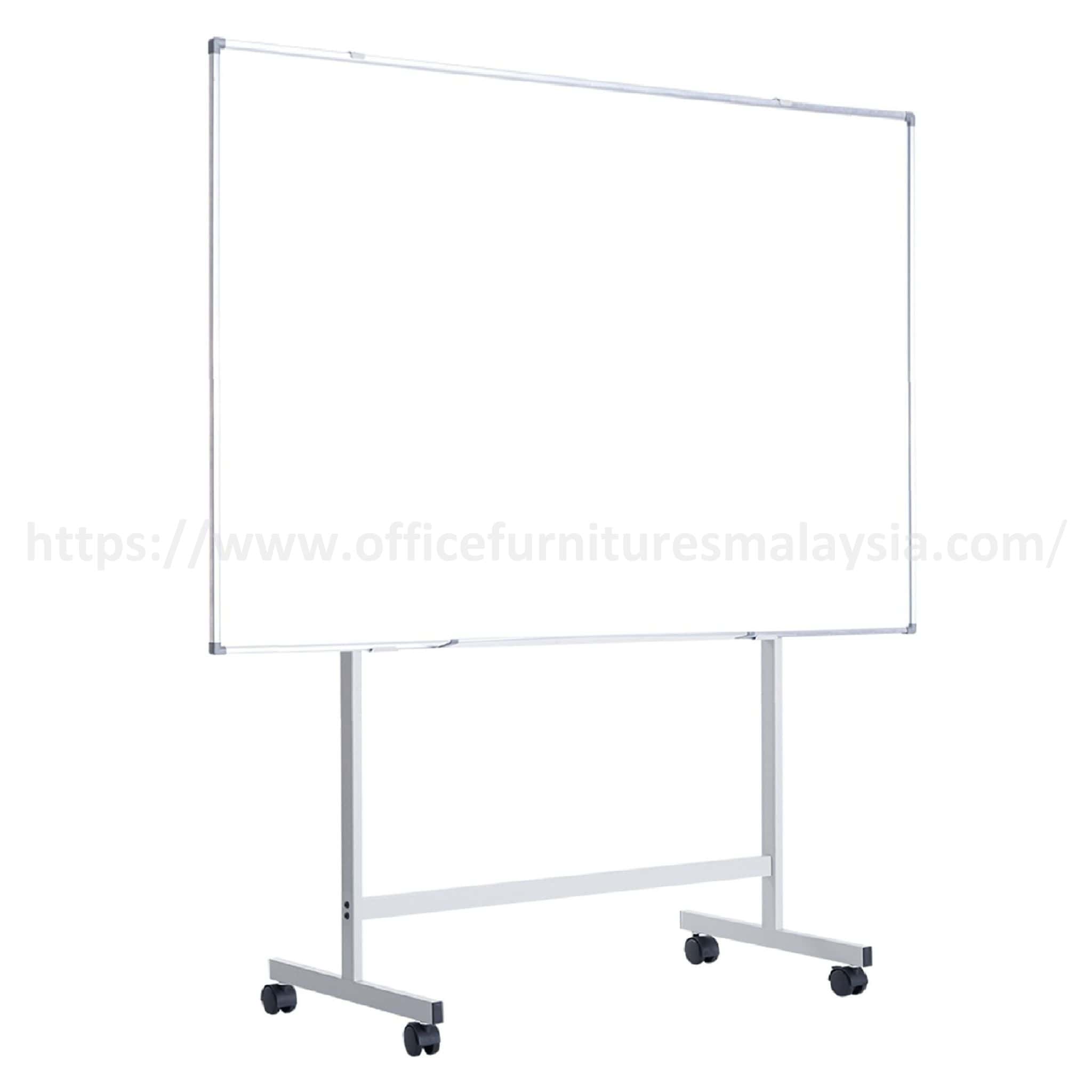 4 ft x 5 ft Single Side Magnetic White Board With Mobile Stand Genting Perak Beranang