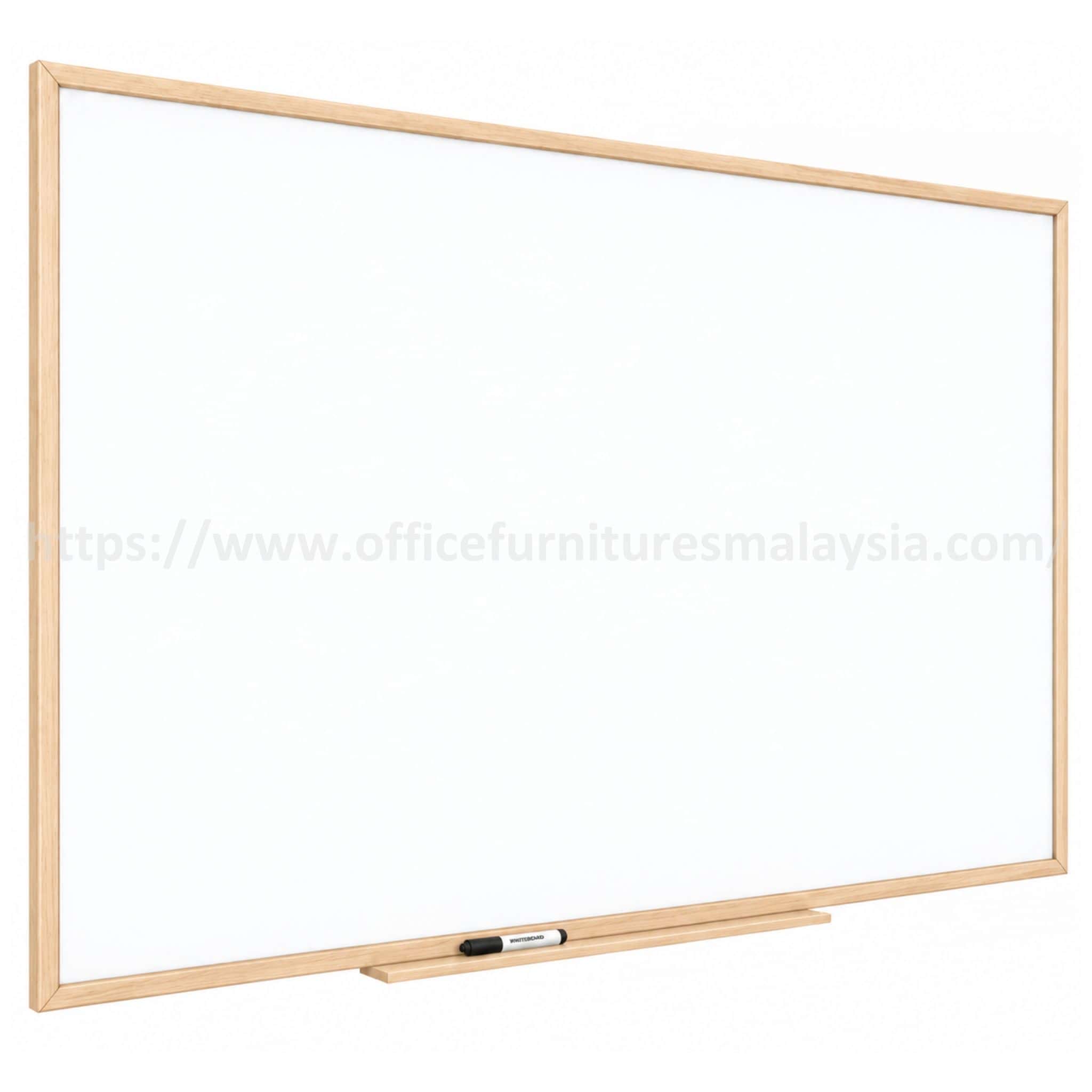 4 ft x 6 ft Wooden Frame Magnetic E3 Ceramic White Board Batu Caves Selangor Kajang