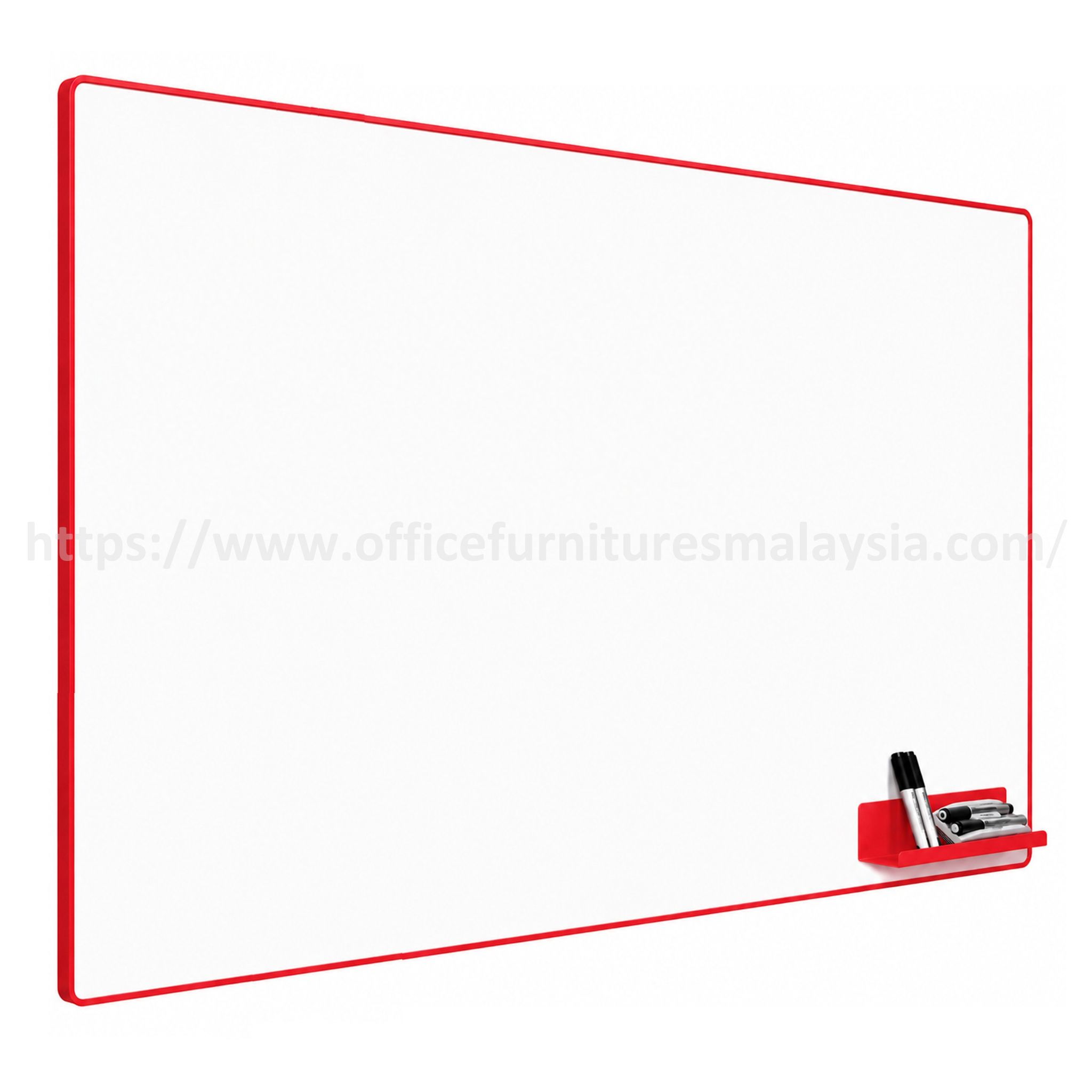 4 ft x 8 ft Aluminium Colorful Frame HPL Whiteboard OFMMN84H - Image 2