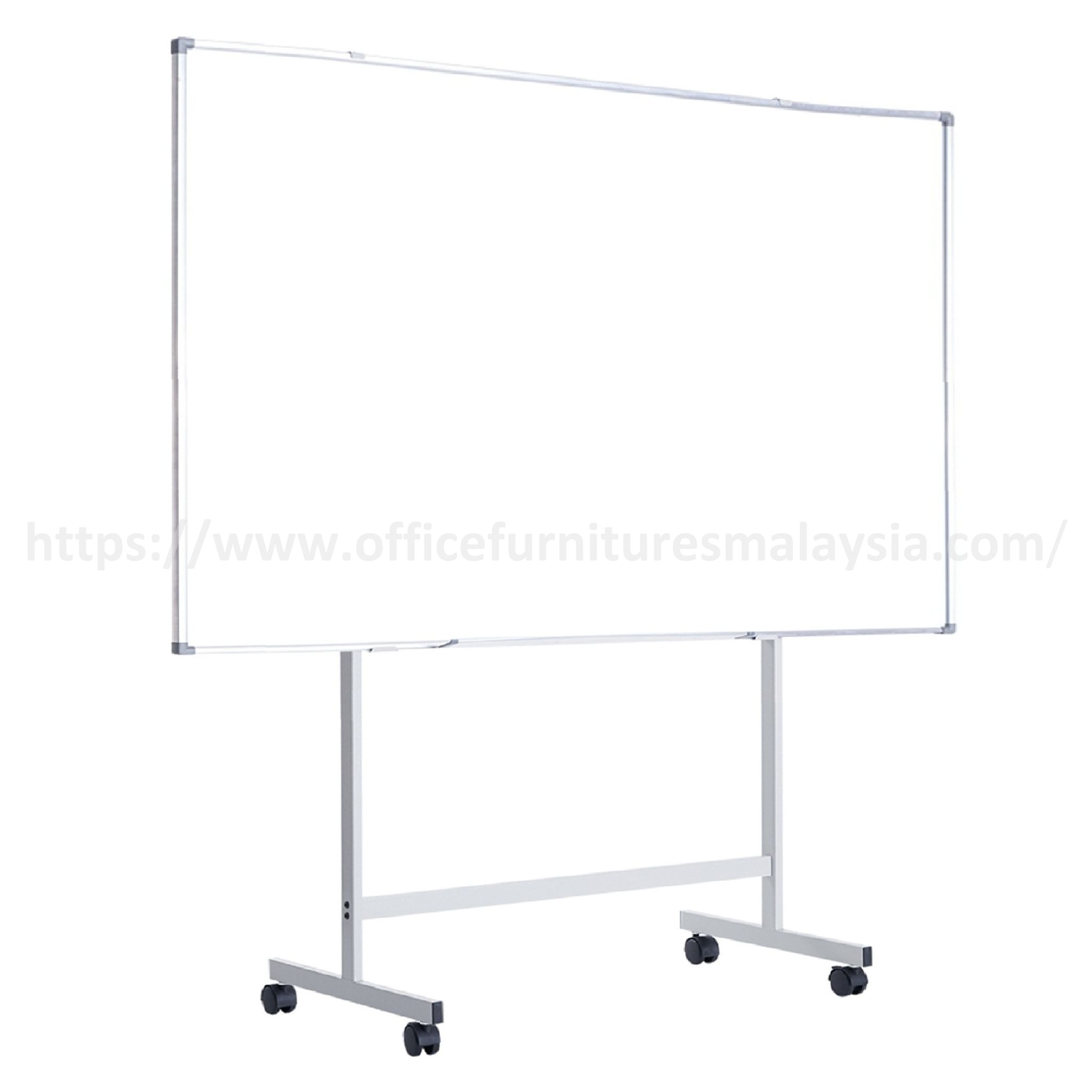4 ft x 8 ft Single Side Magnetic White Board With Mobile Stand Wangsa Maju Setia Alam Bangi