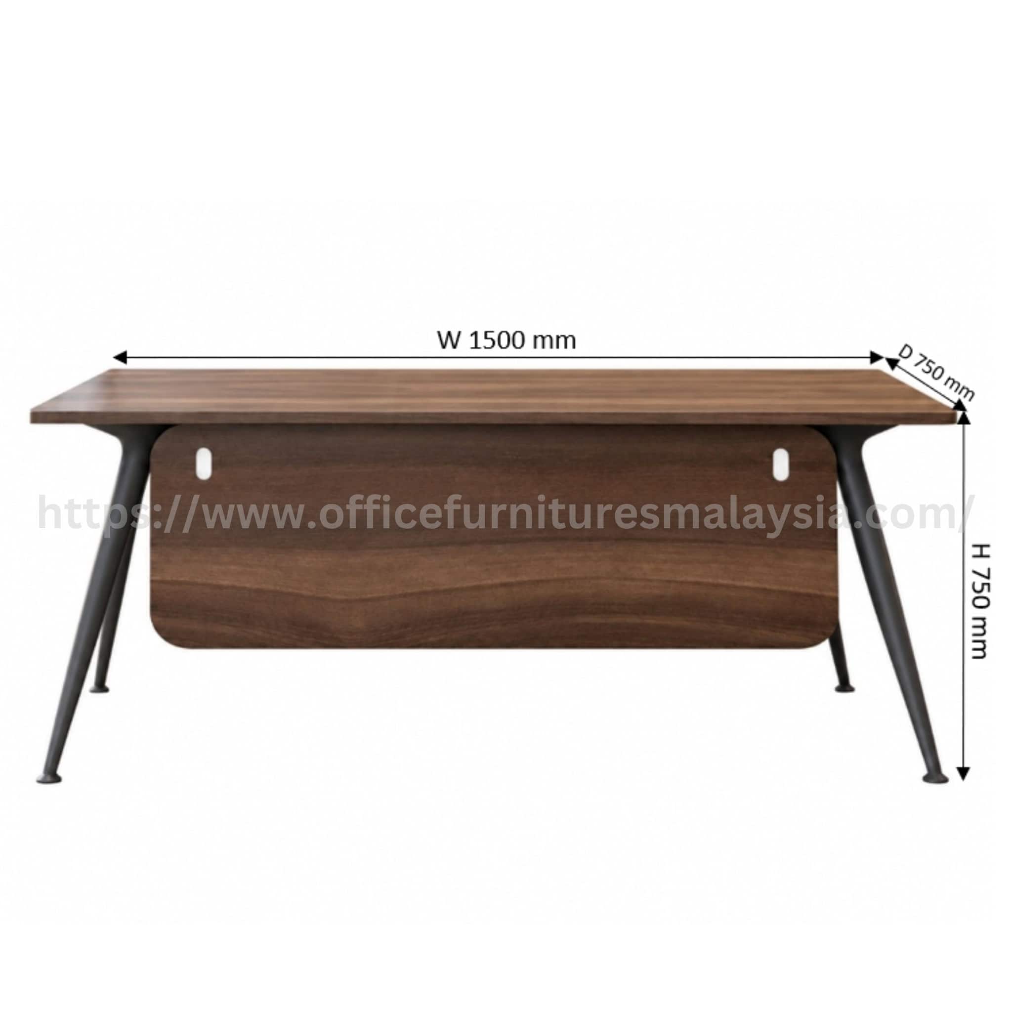 5 ft Modern Wesley Rectangular Writing Table Kepong Cheras Ampang