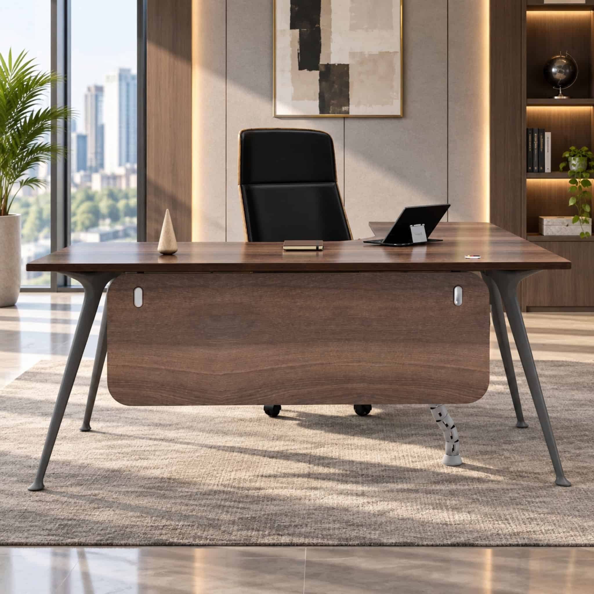 5 ft Wesley L-shaped Writing Table Banting Selayang Serdang