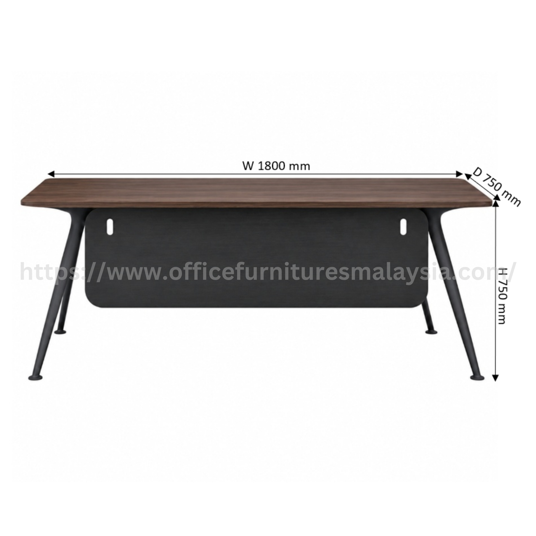 6 ft Modern Wesley Rectangular Manager Table Banting Klang Subang Jaya