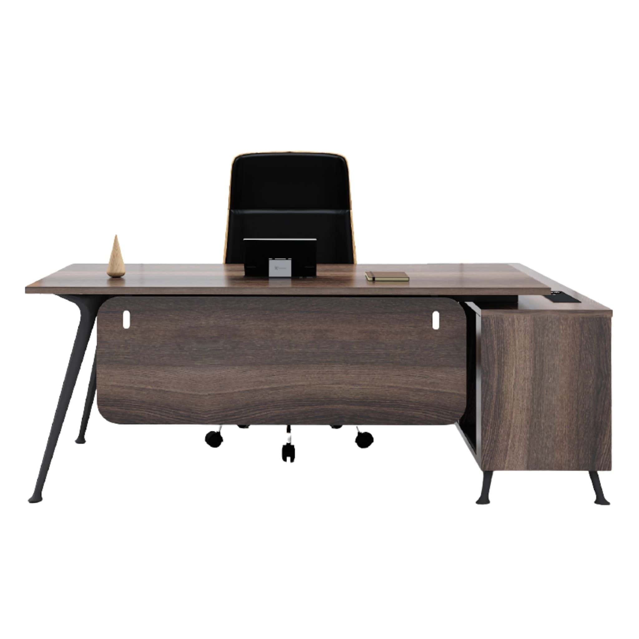 6 ft Wesley Director Writing Table with Side Cabinet Putajaya Klang Bangi