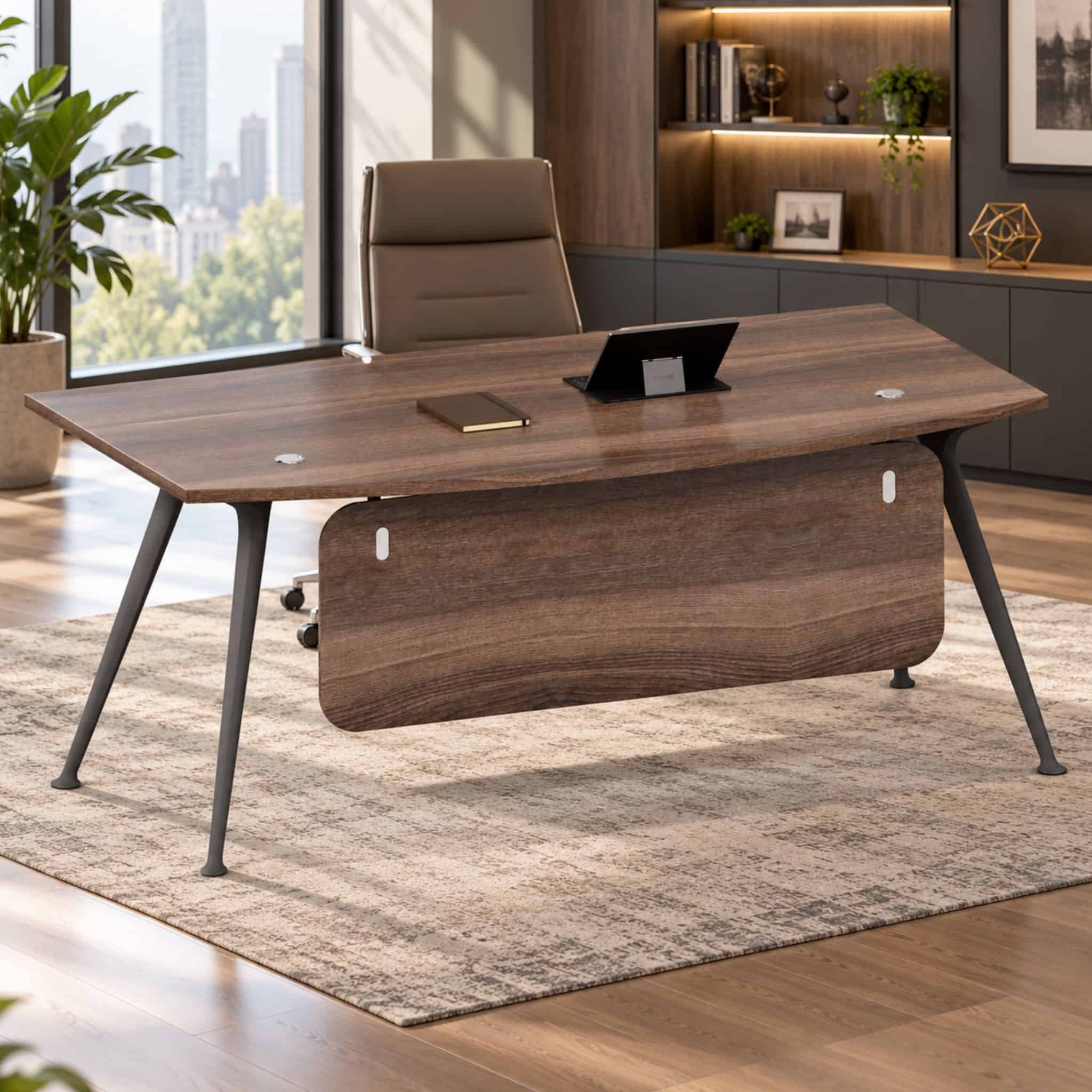 6 ft Wesley Executive Table D Shape Putrajaya Selayang Pulau Carey
