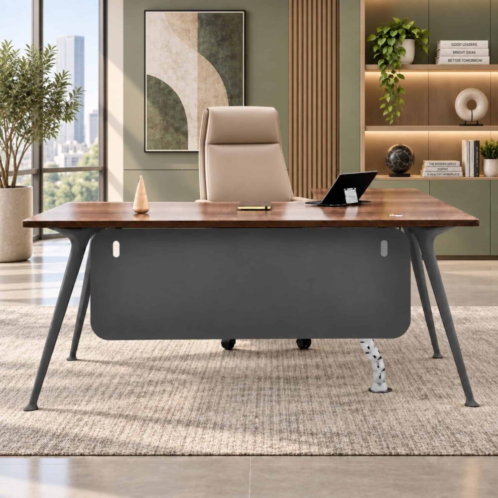 6 ft Wesley L-shaped Manager Table Bangi Serdang Petaling Jaya