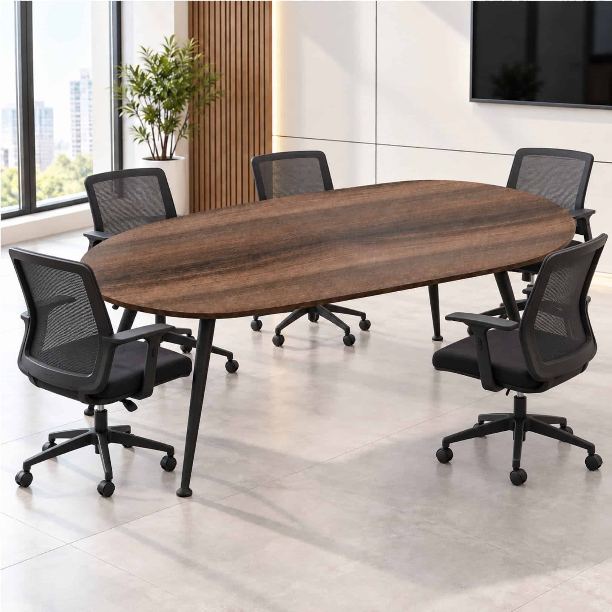 6 ft Wesley Oval Conference Discussion Table Bangi Putrajaya Cyberjaya