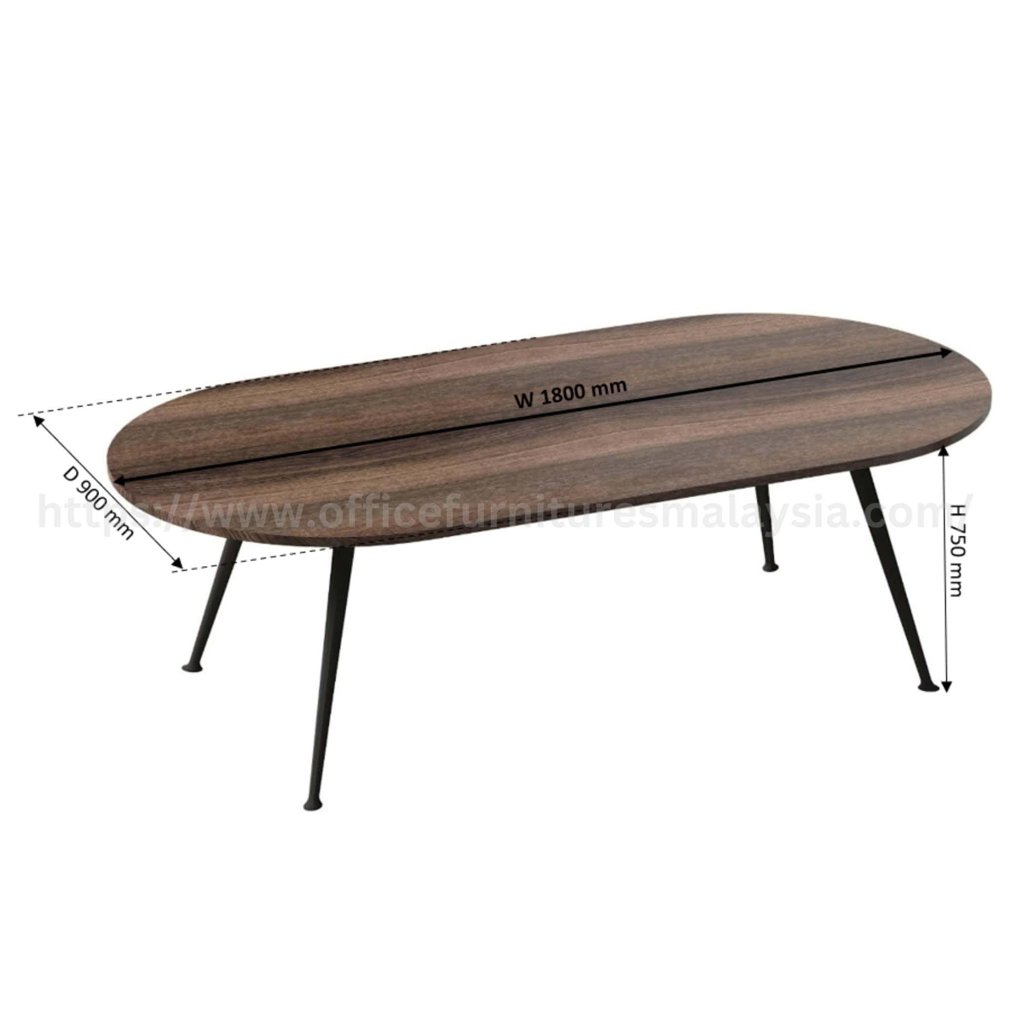 6 ft Wesley Oval Conference Discussion Table Kepong Kota Kemuning Cyberjaya