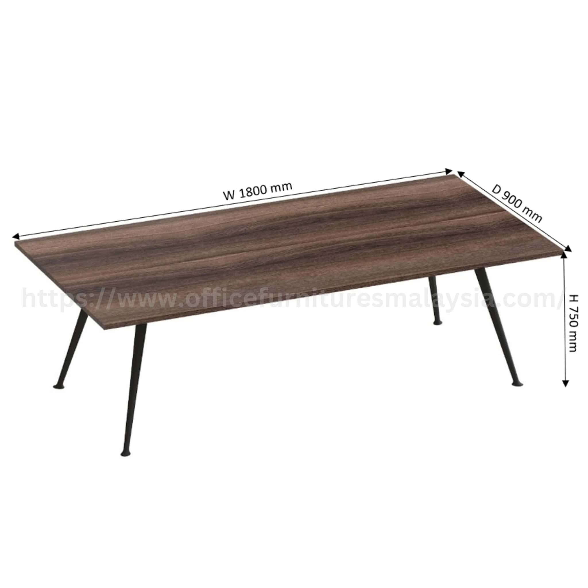 6 ft Wesley Rectangular Conference Discussion Table Kepong Kota Kemuning Cyberjaya