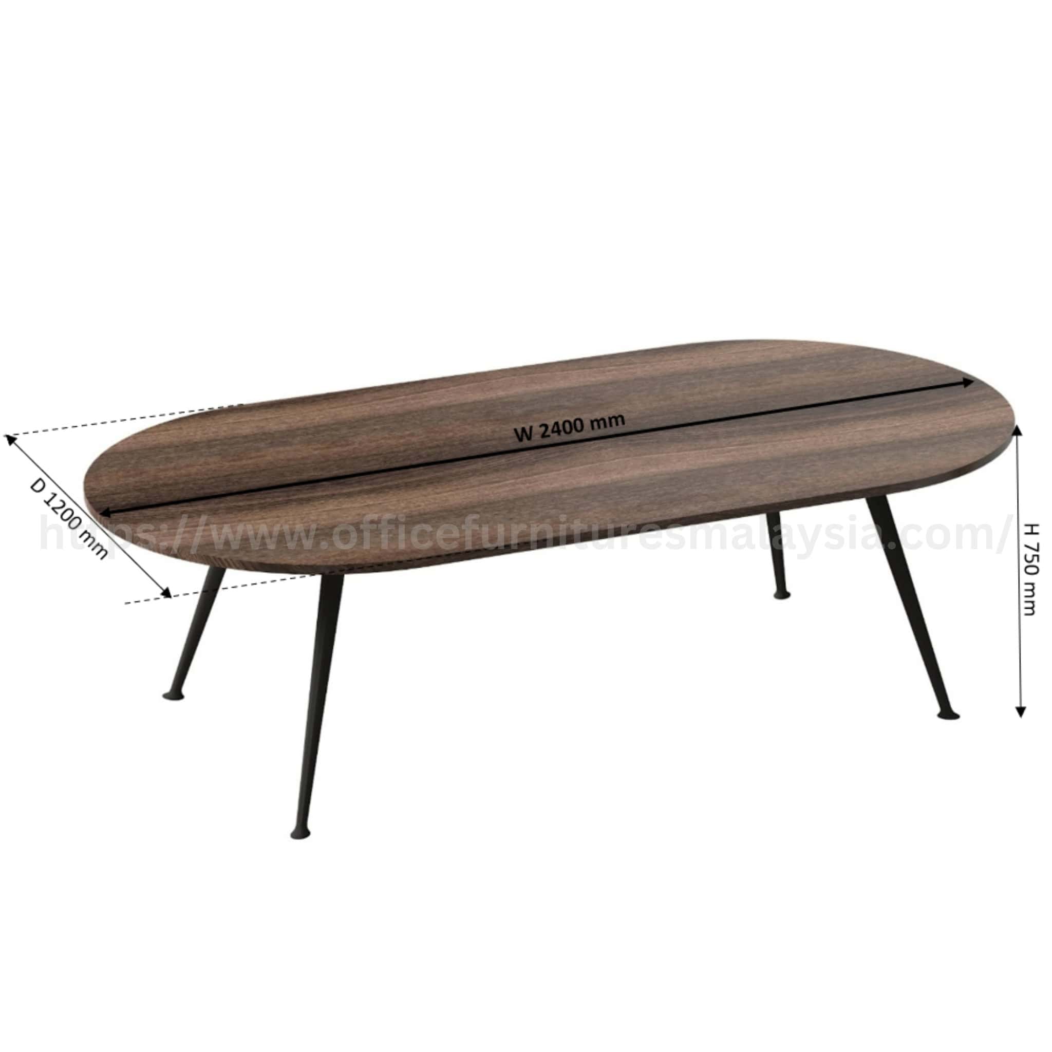8 ft Wesley Oval Conference Discussion Table Putrajaya Cyberjaya Nilai
