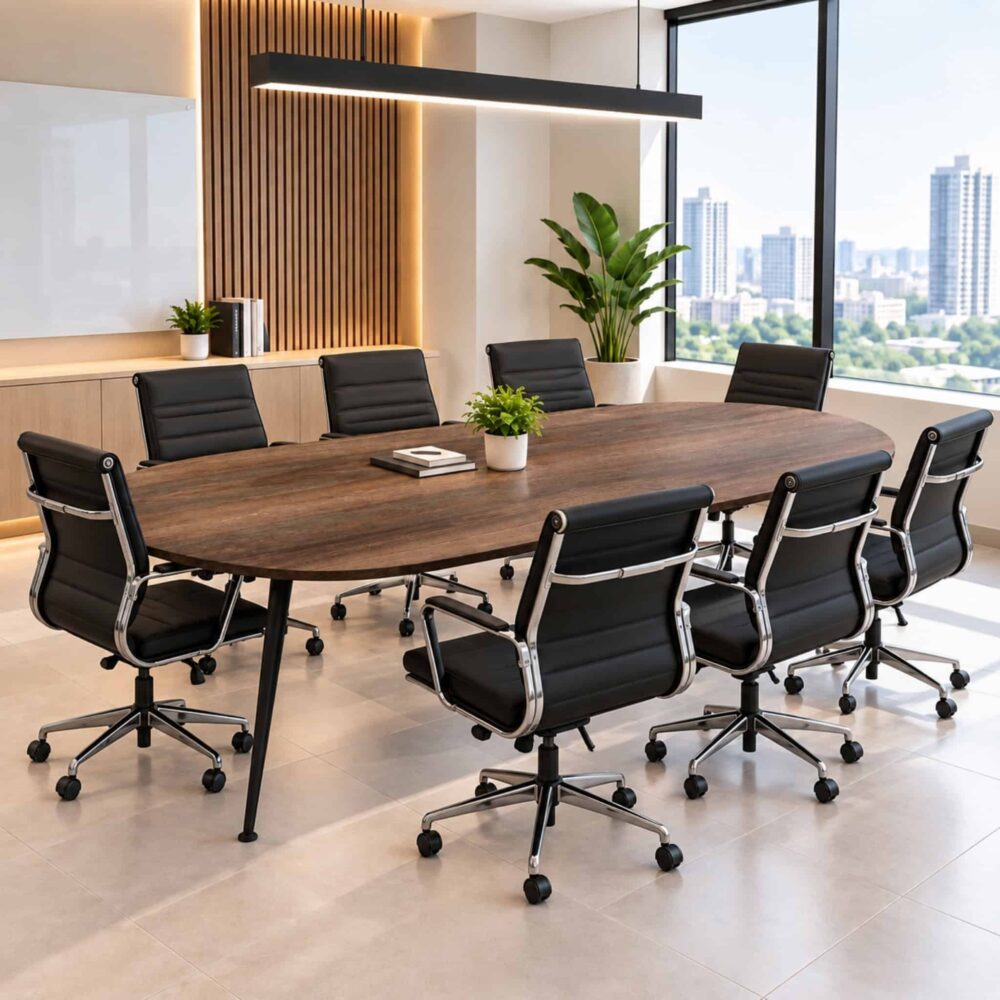 8 ft Wesley Oval Conference Discussion Table Sentul Segambut Putrajaya