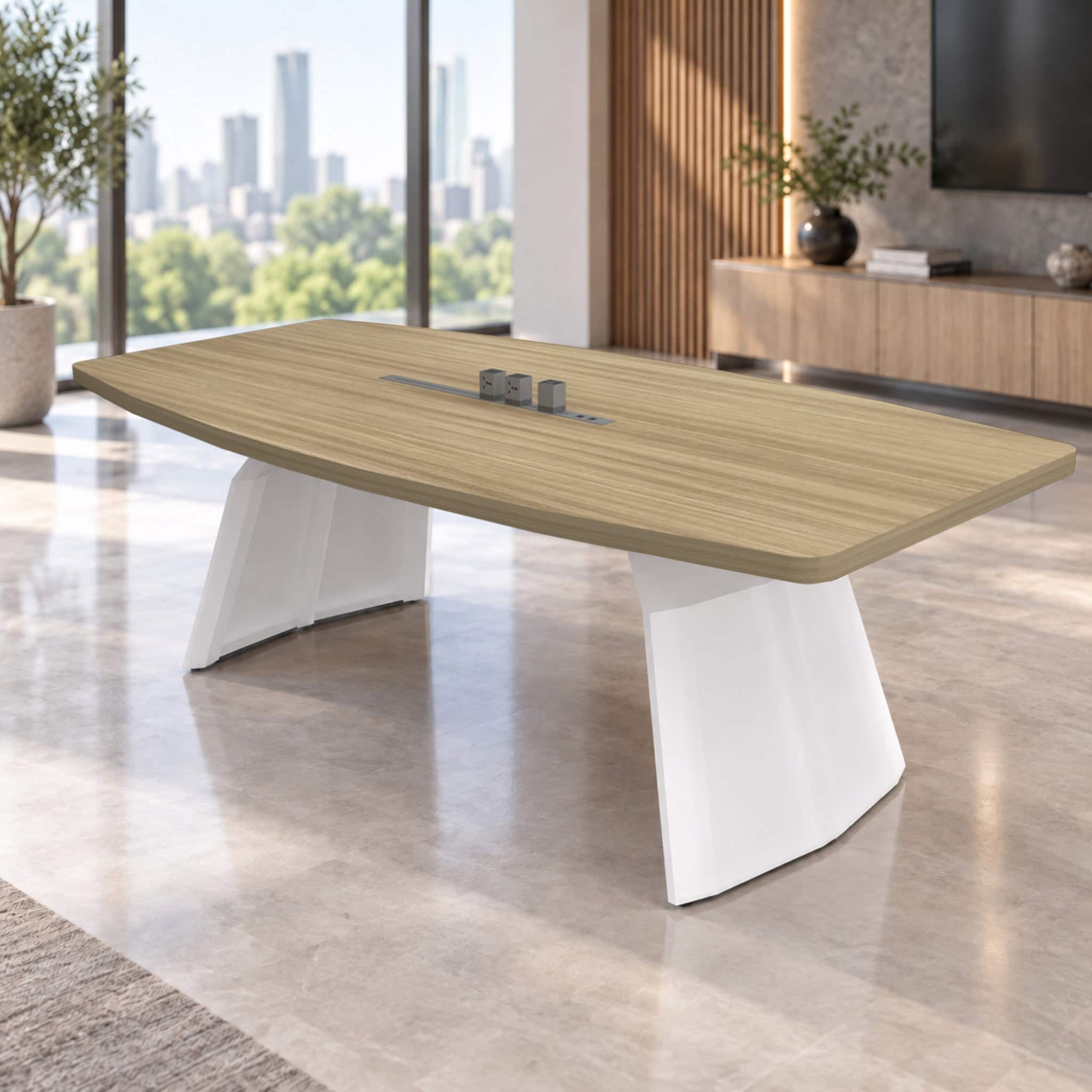 8ft Sven Boat-Shape Conference Table Klang Banting Selayang