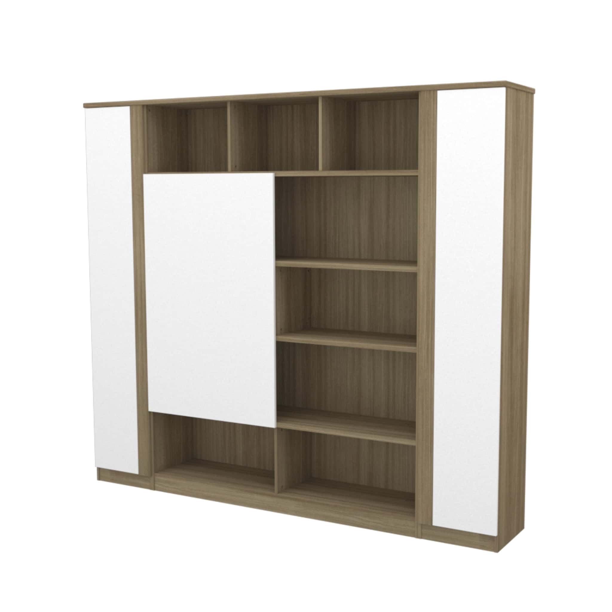 8ft Sven High Cabinet (Open Shelf + Sliding Door + Swinging Door) Bangi Klang Meru