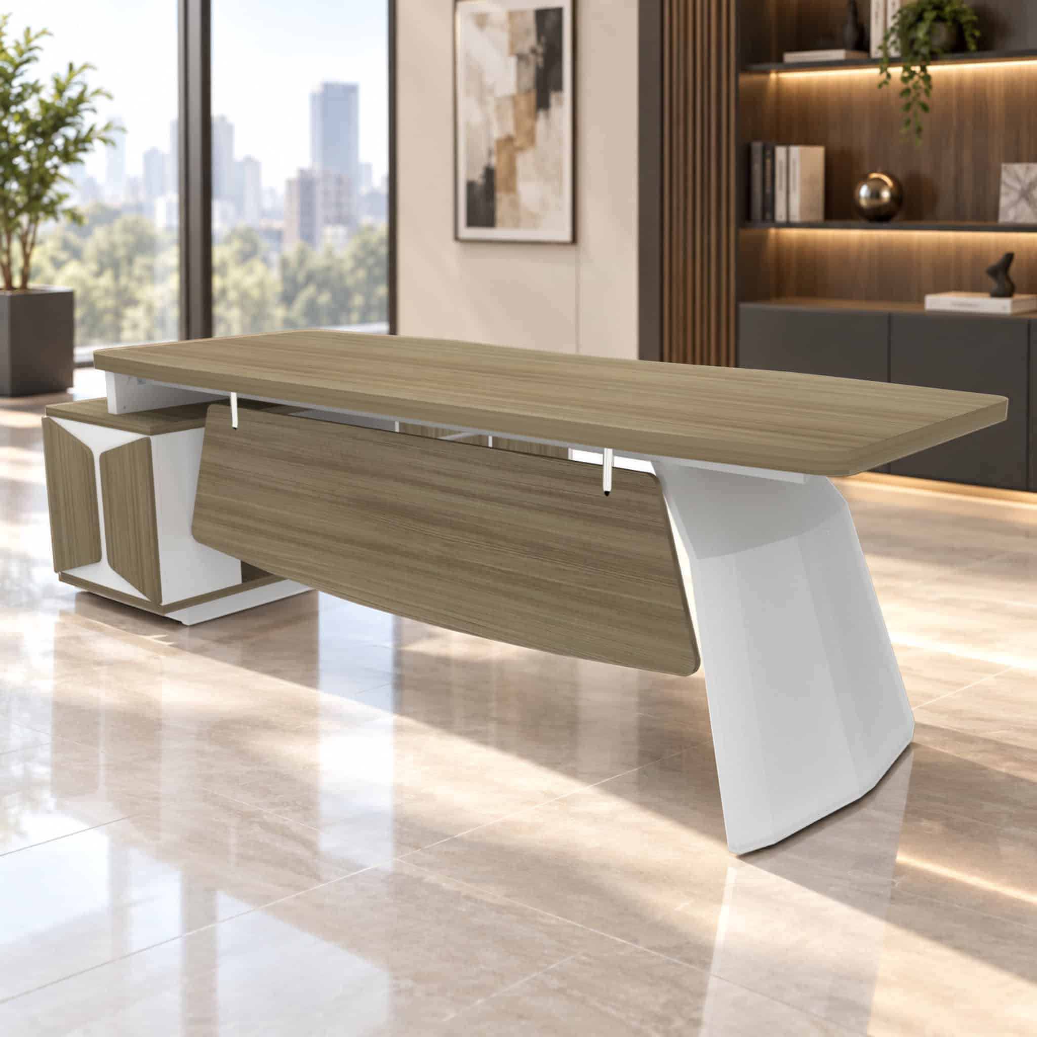 8ft Sven Modern Director Table Set Putrajaya Klang Serdang