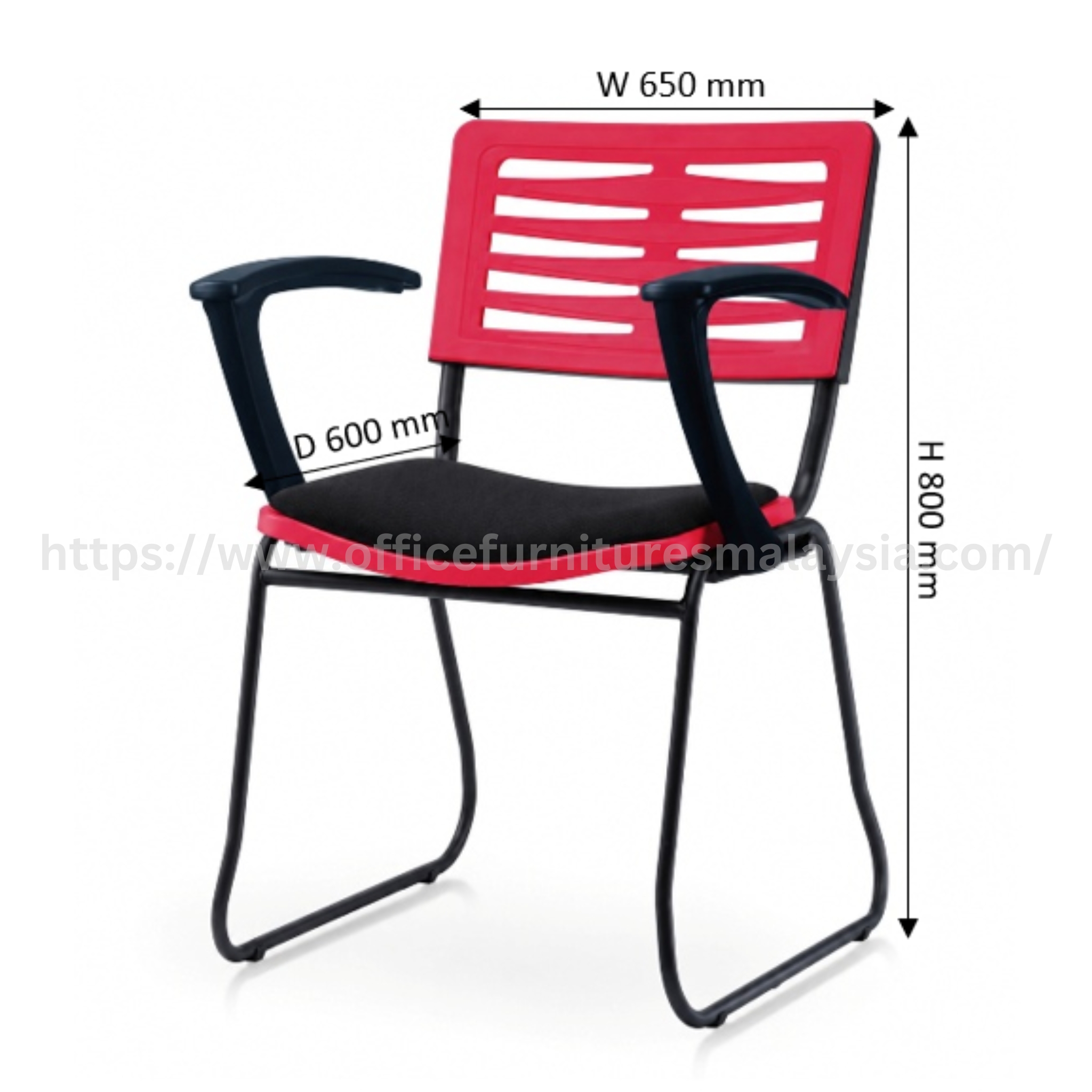 Achieve Study Chair Type B with Padding Seat USJ Sunway Puchong