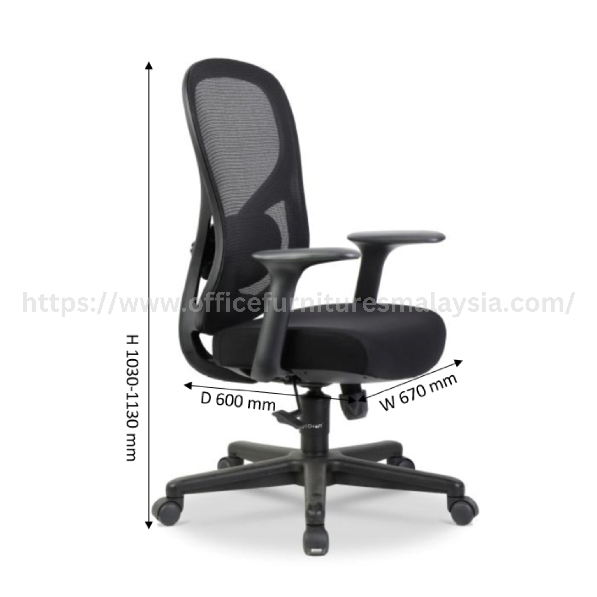 Aurex Executive Mediumback Mesh Chair Sunway Puchong Shah Alam