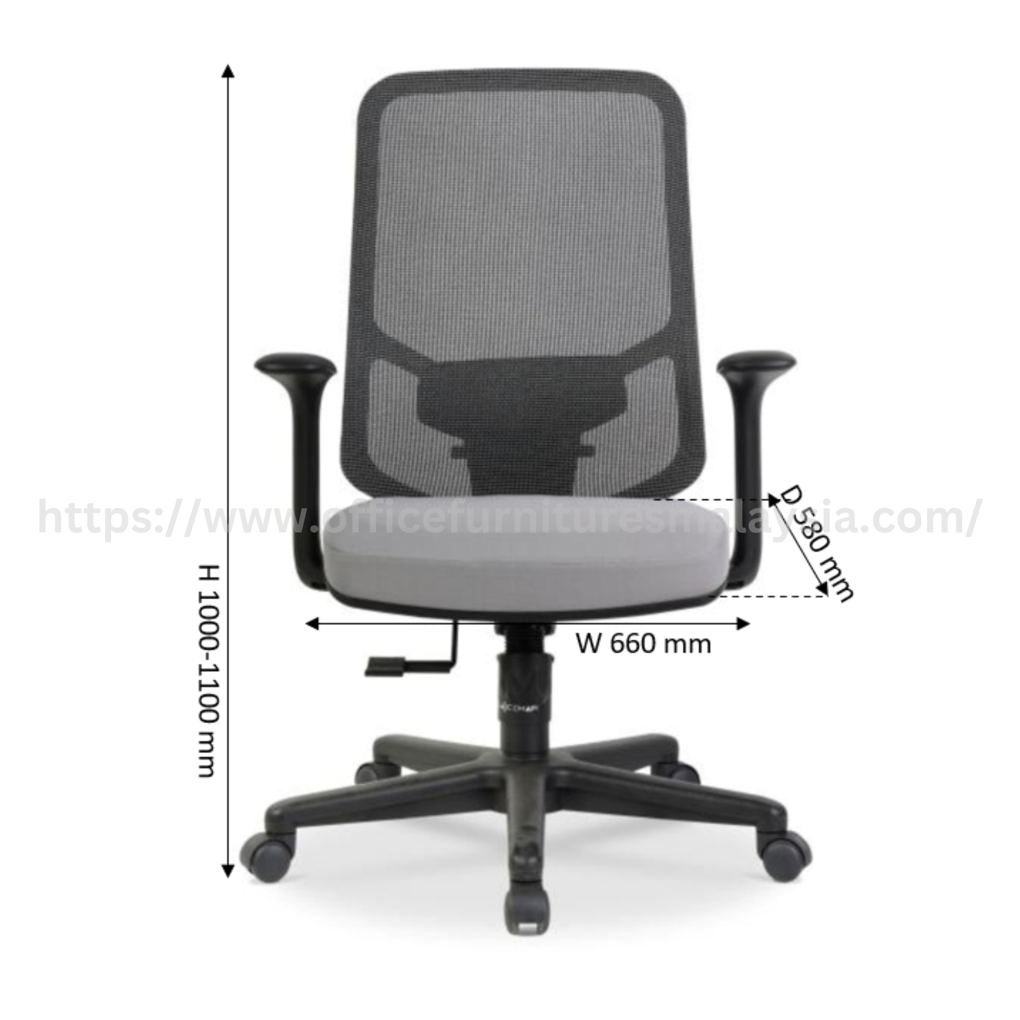 Lynx Executive Mediumback Mesh Chair Putrajaya Gombak Klang
