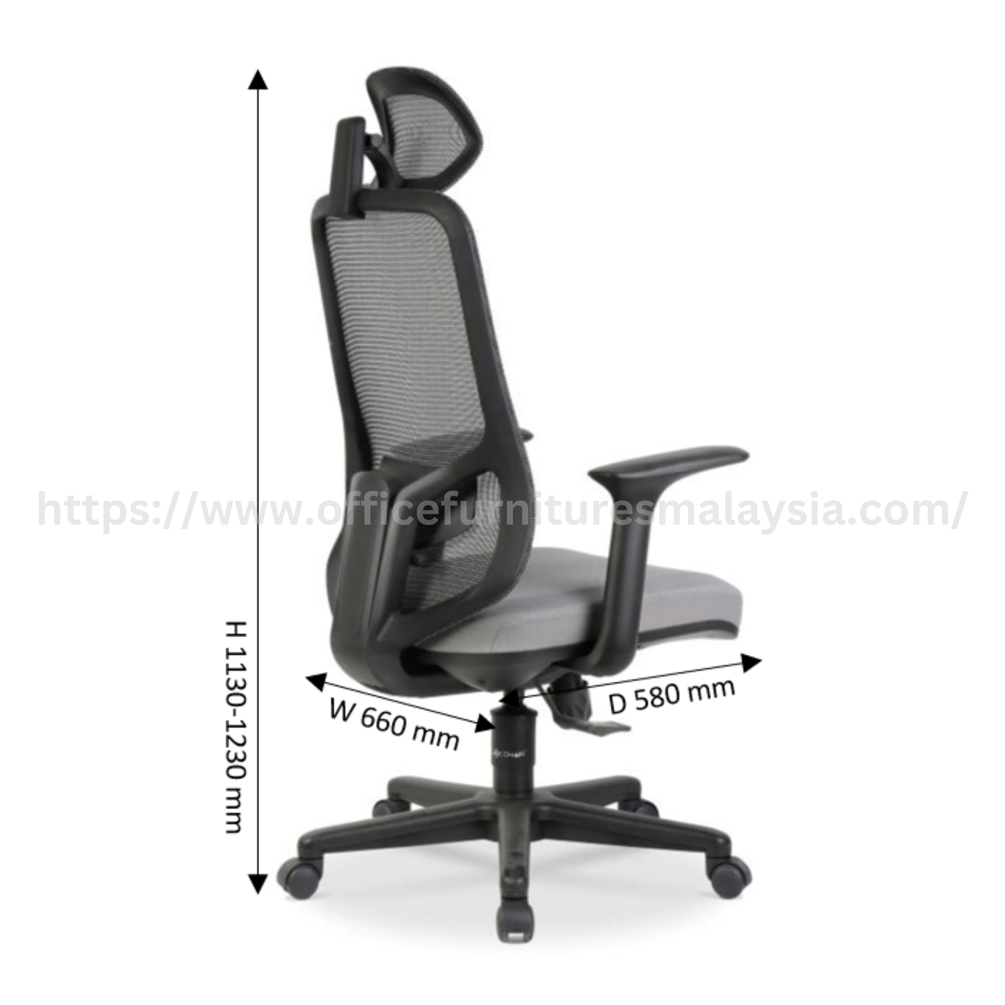 Lynx Presidential Highback Mesh Chair Pulau Carey Klang Meru