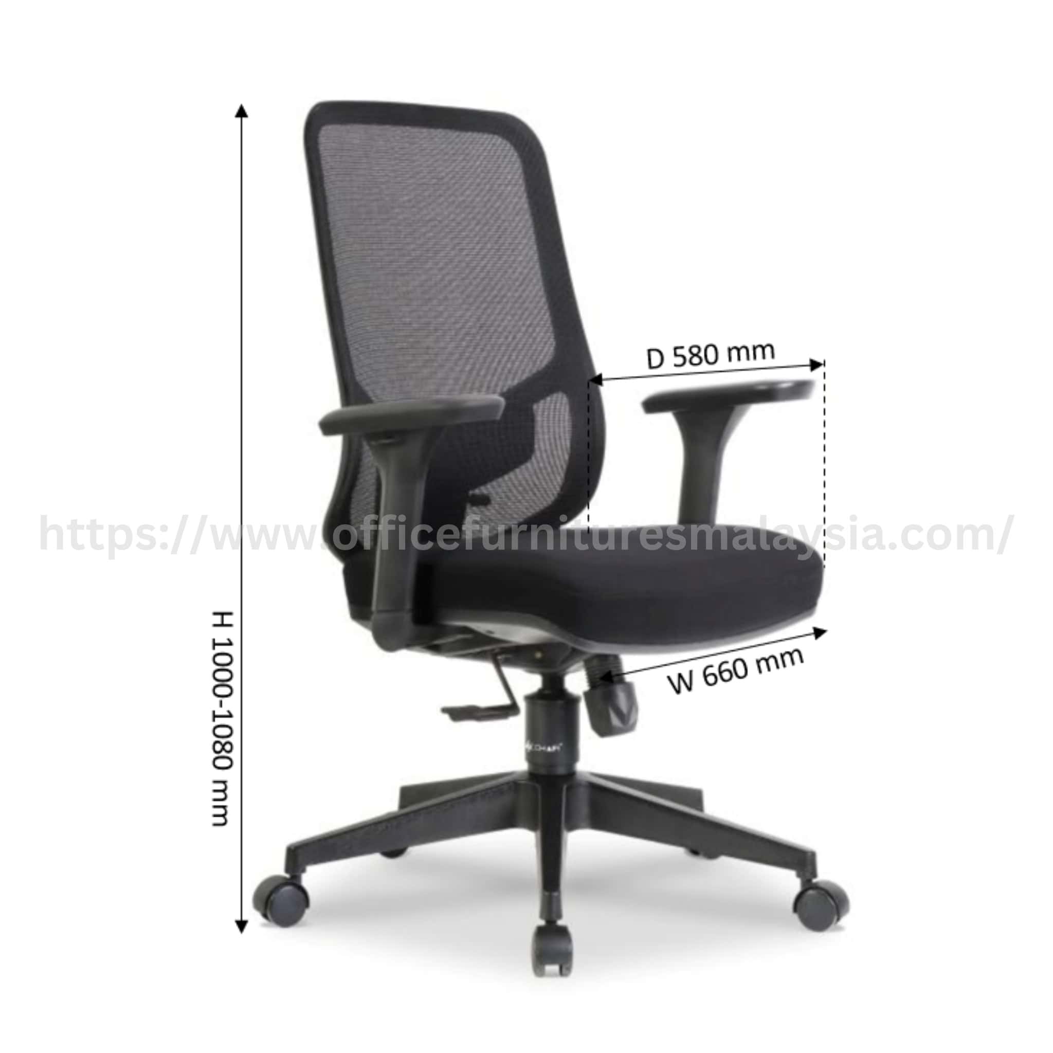 Oxy Executive Mediumback Chair KLCC KLIA Putrajaya