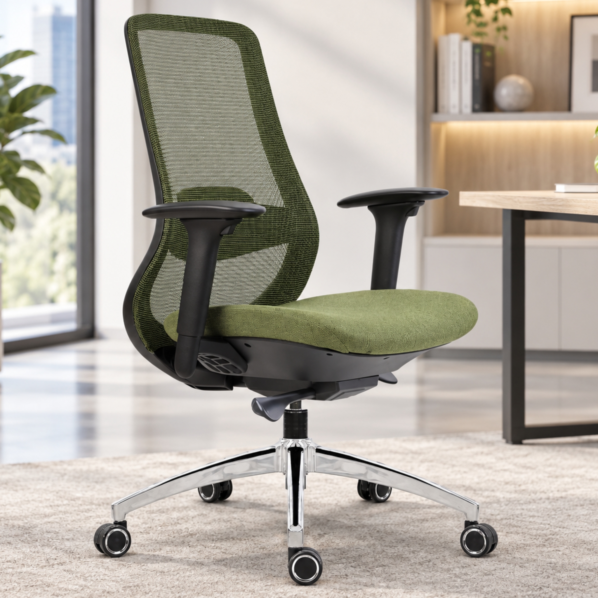 Ozaka Executive Mediumback Mesh Chair Teluk Gong Pandamaran Nilai
