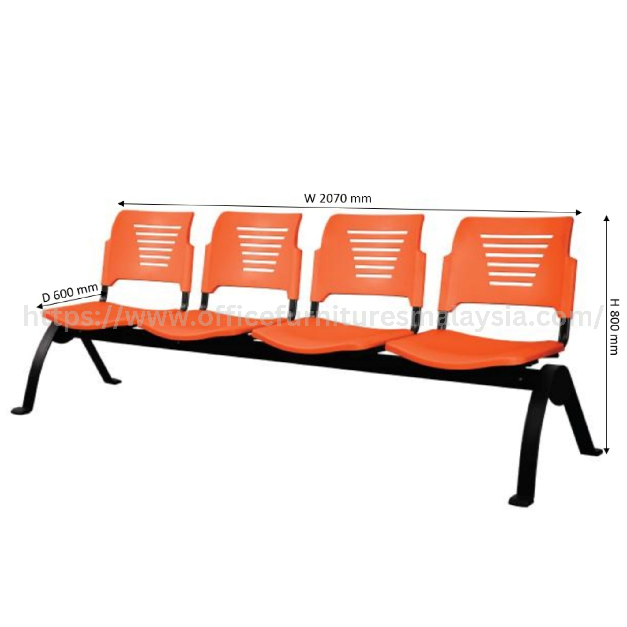 Pavo 4 Seater Link Chair Kuala Langat Selayang Cyberjaya