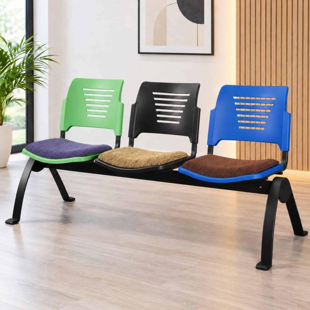 Seno 3 Seater Link Chair with Seat Padded Klang Meru Serdang Seno 3 Seater Link Chair with Seat Padded Klang Meru Serdang