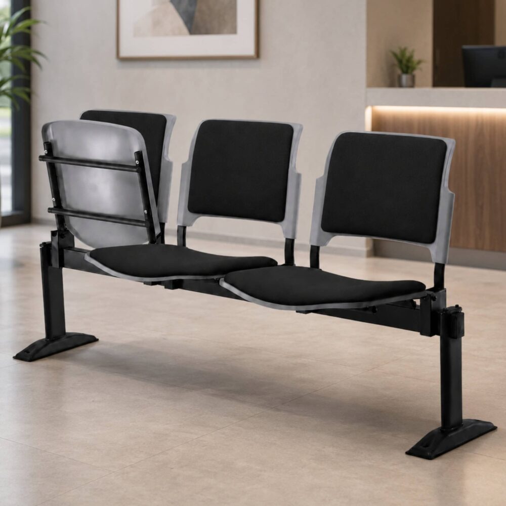 Tivano 3 Seater Link Chair with Backrest & Seat Padded Klang Meru Elmina Tivano 3 Seater Link Chair with Backrest & Seat Padded Klang Meru Elmina