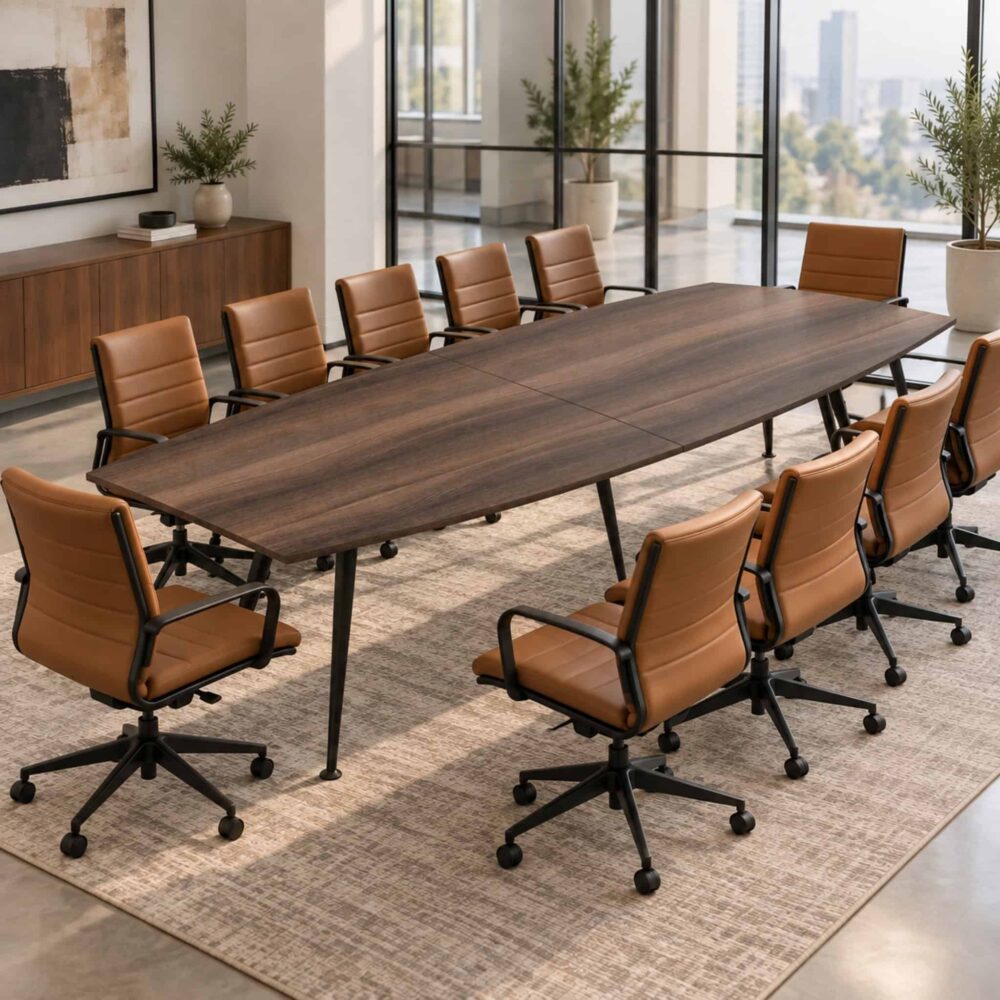 10 ft Wesley Modern Boat Shaped Conference Table Petaling Jaya Cyberjaya Klang