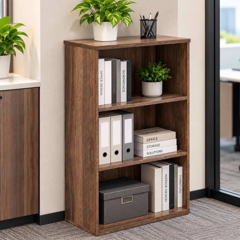 2.7ft Wesley 3 Tier Medium Open Shelf Cabinet Cyberjaya Banting gombak