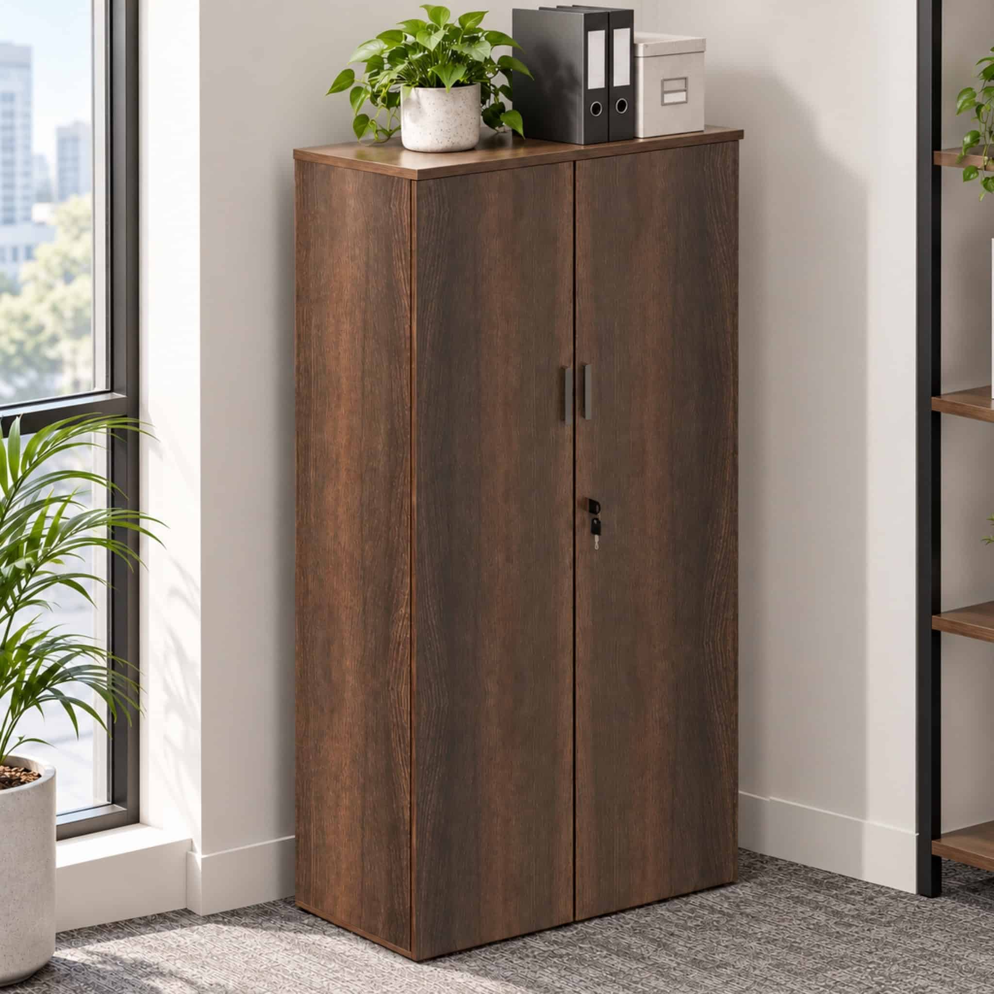 2.7ft Wesley 4 Tier Medium Swinging Door Cabinet Kajang Bangi Putrajaya