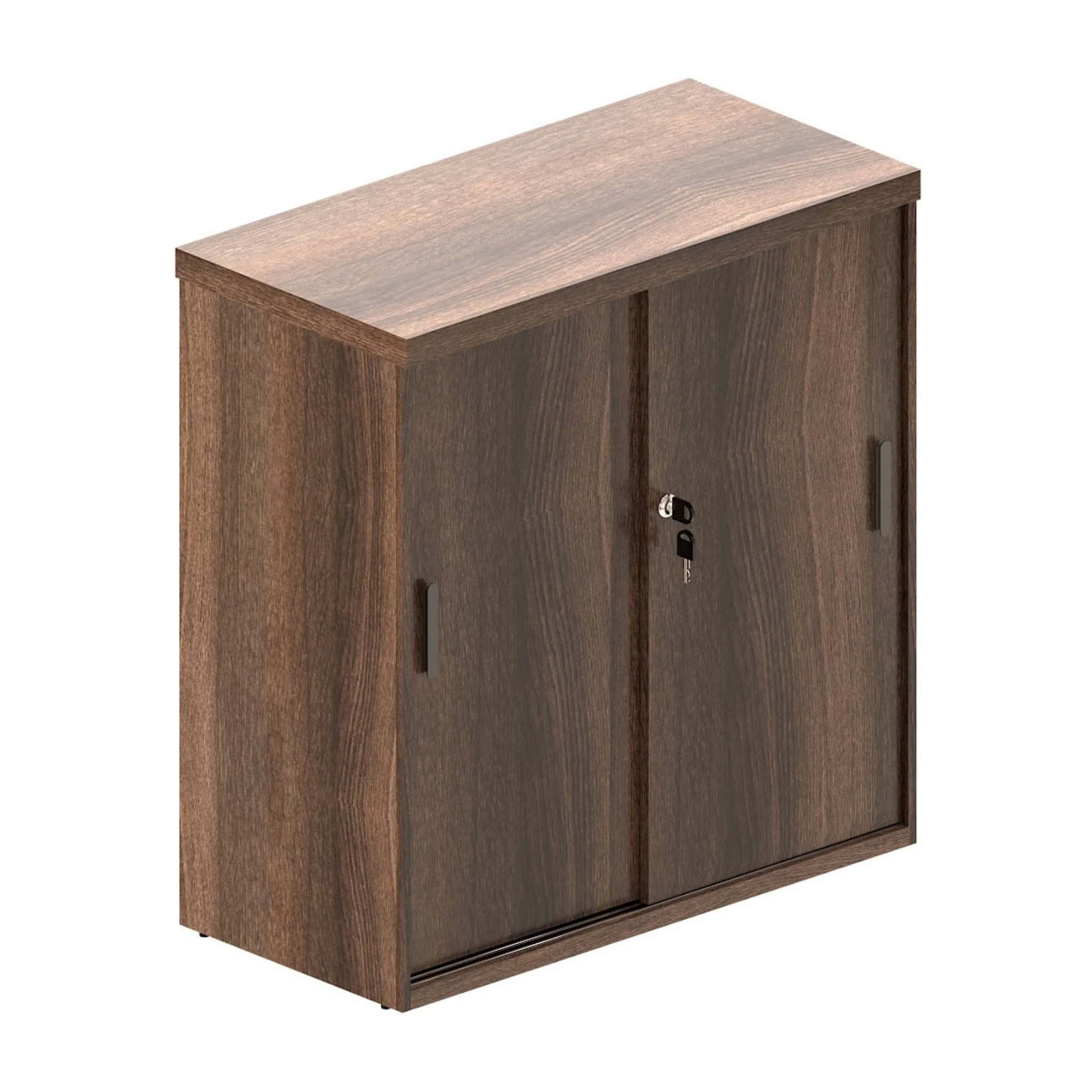 2.7ft Wesley Low Office Sliding Door Cabinet Klang Meru Kapar