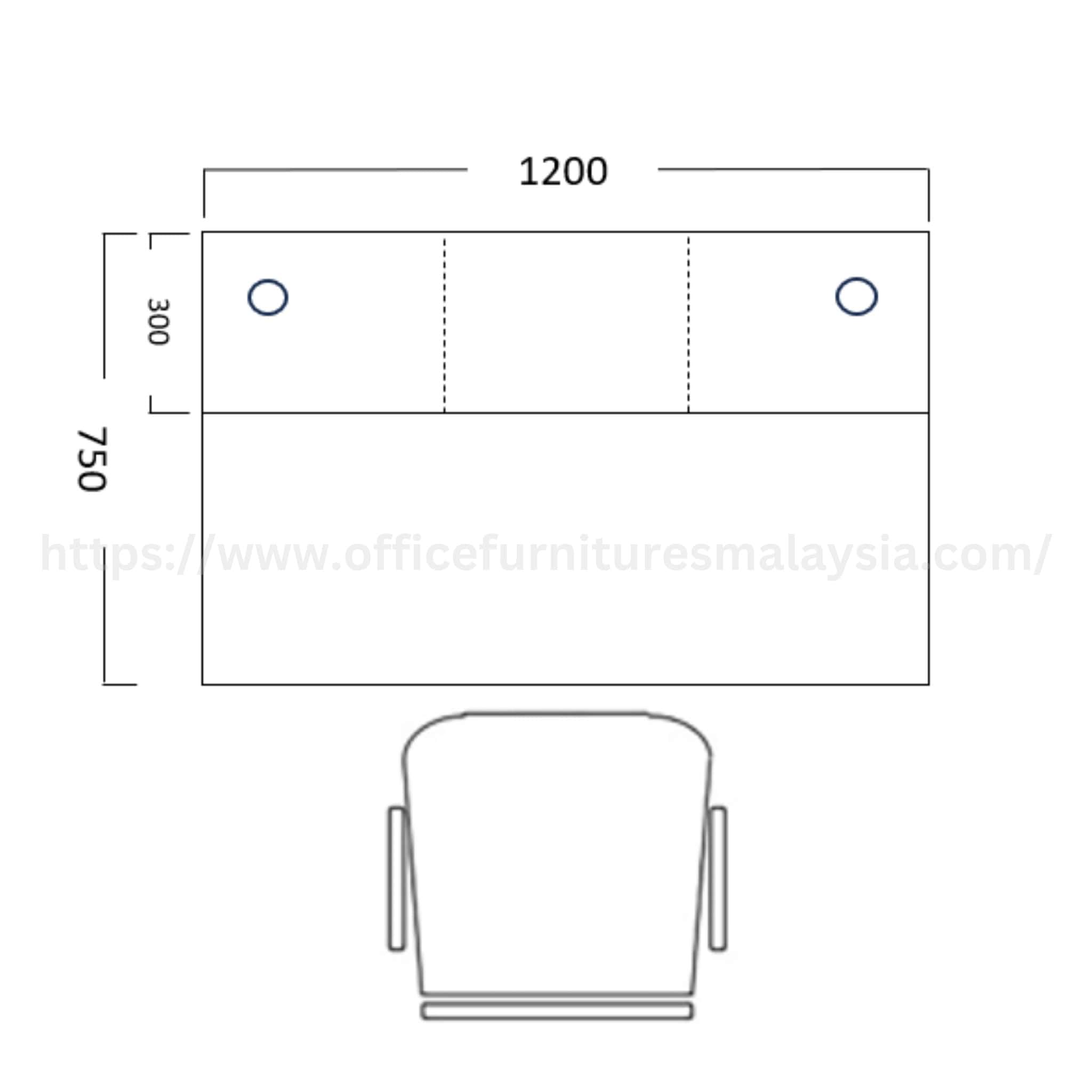 4 ft Wesley Modern Reception Counter Table Teluk Panglima Garang KLCC Shah Alam