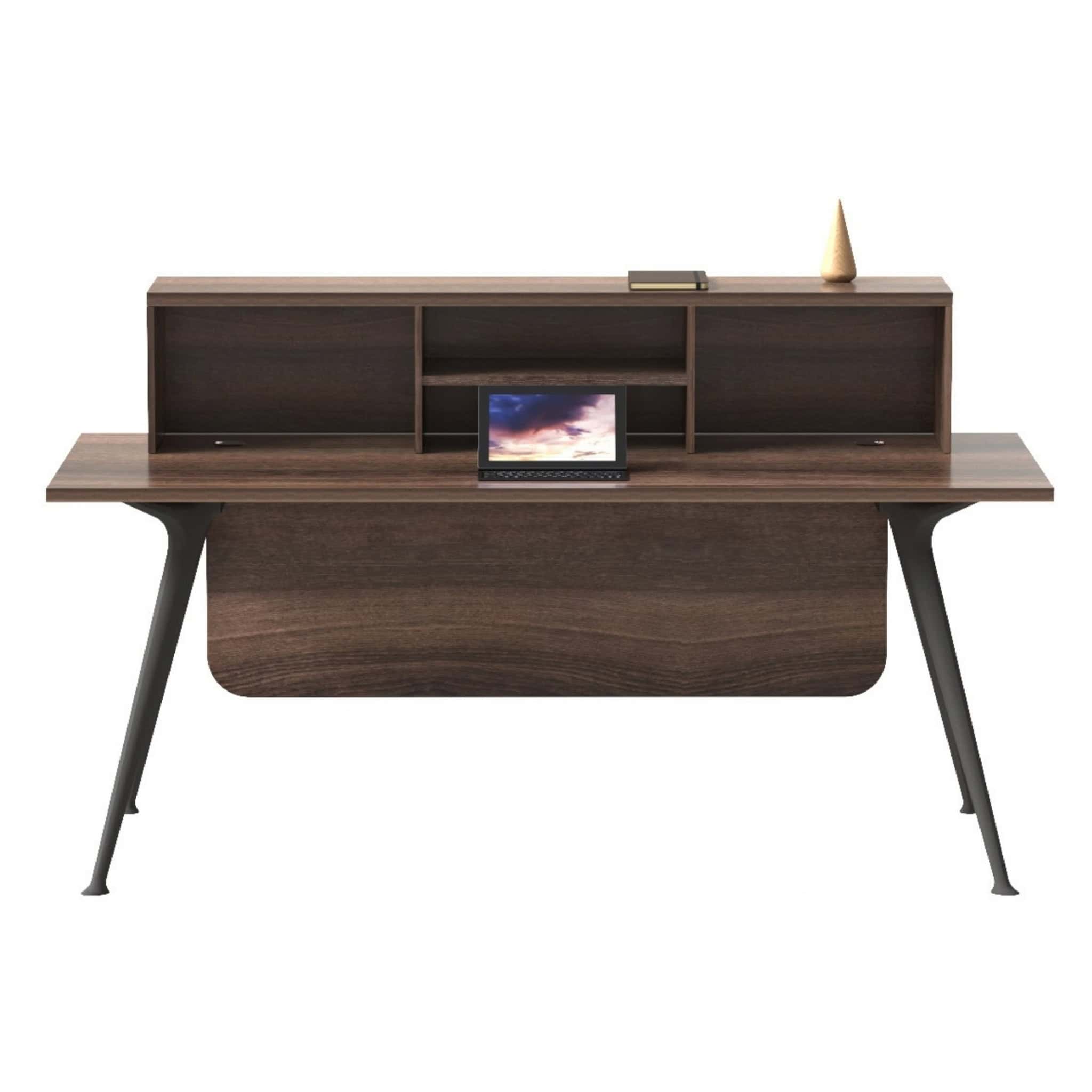 5 ft Wesley Rectangular Reception Counter Bangi Klang Meru