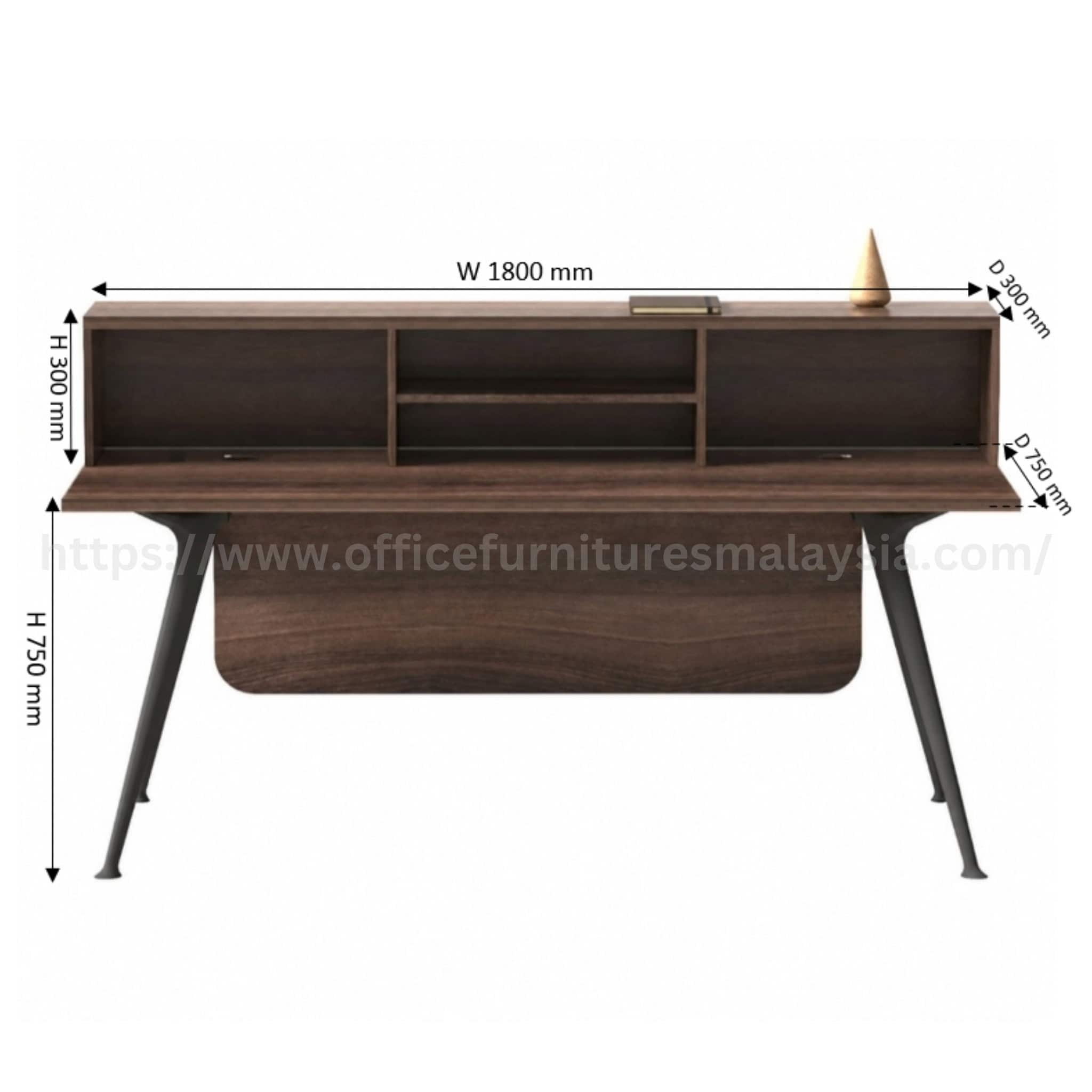 6 ft Wesley Modern Reception Counter Table Bukit Tinggi Klang Putrajaya