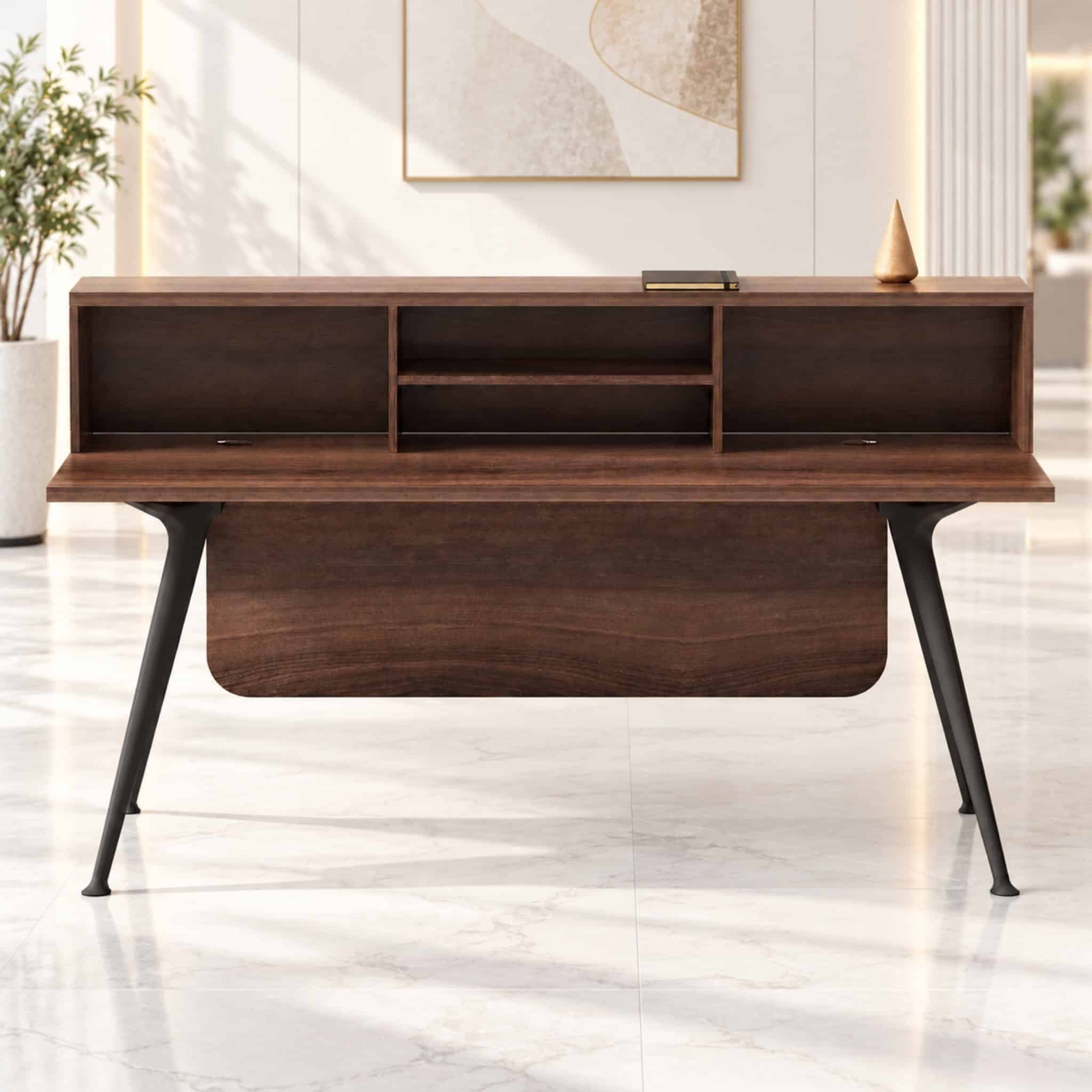 6 ft Wesley Modern Reception Counter Table Serdang Bangi Bukit Tinggi