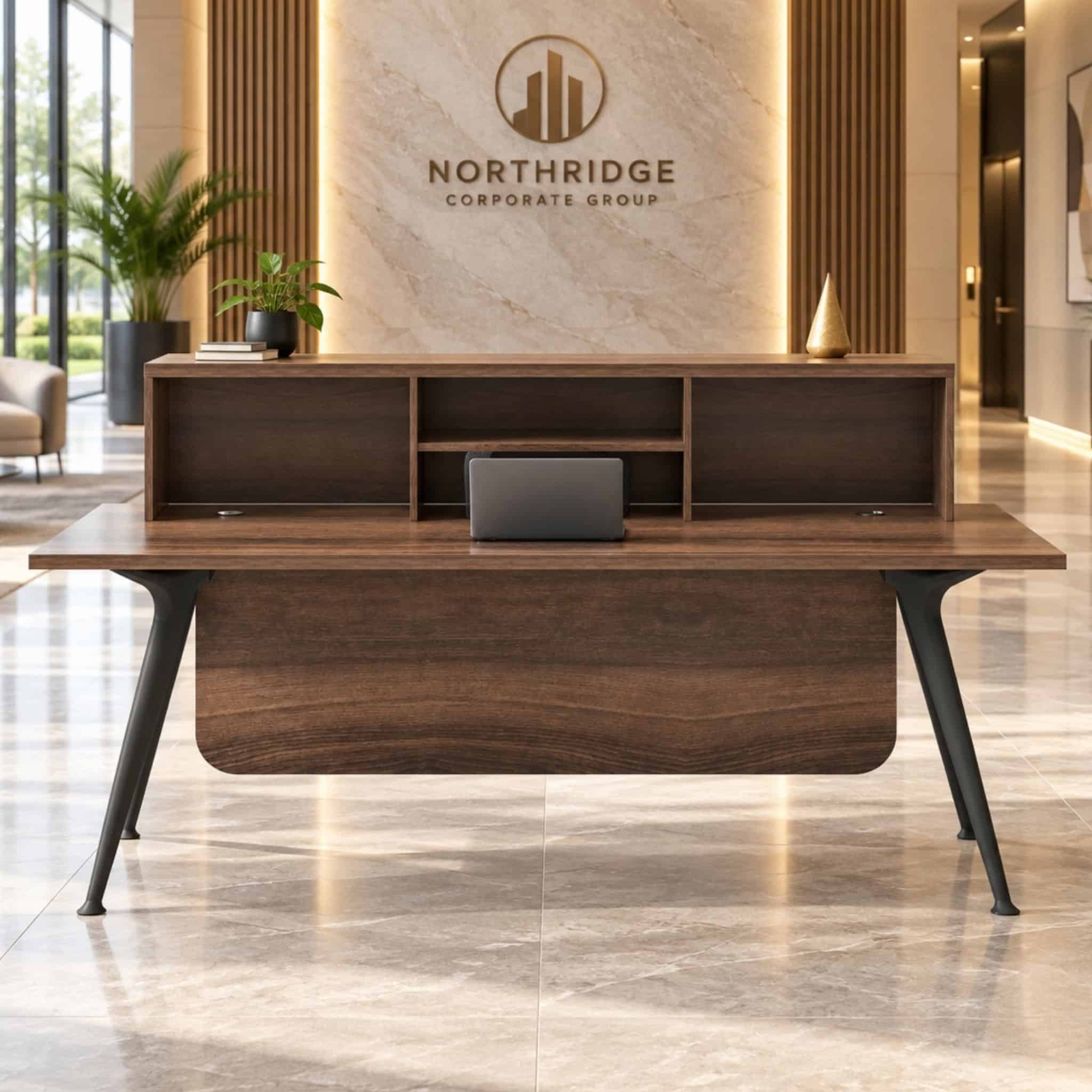 6 ft Wesley Rectangular Reception Counter Serdang Klang Bangi