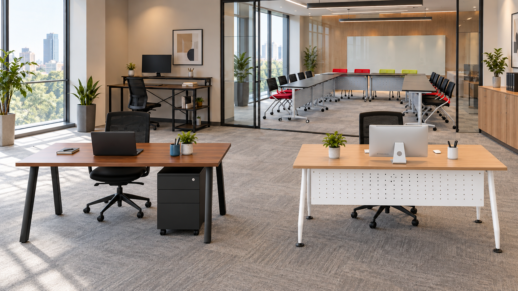 Rectangular Office Desks Johan Setia Klang Meru