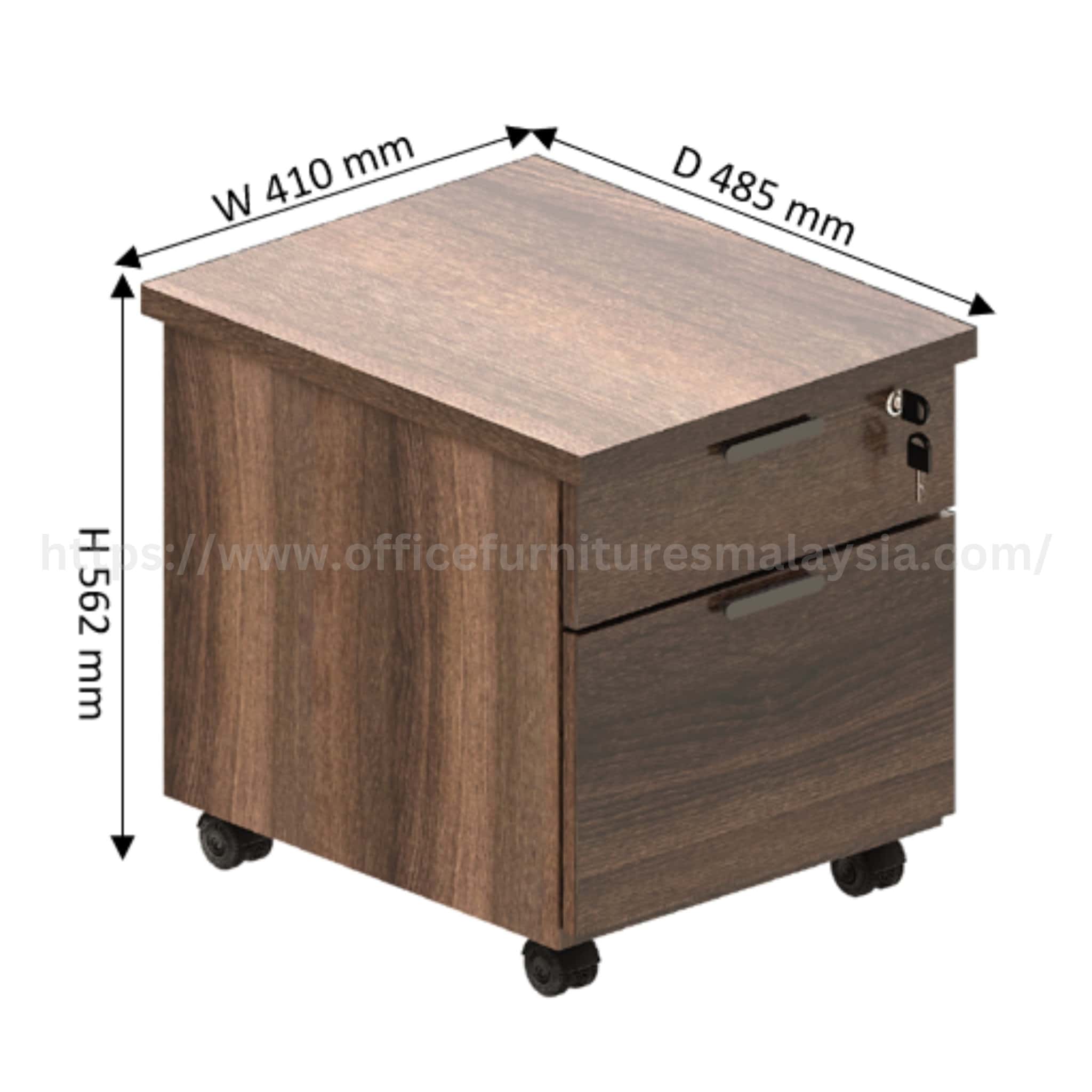 Wesley Office Mobile Pedestal 2 Drawer Banting Kuala Lumpur Klang